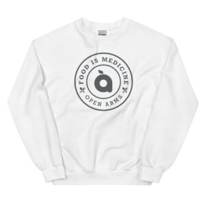 Food Is Medicine Crest Unisex Sweatshirt (Light)