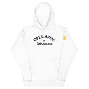 Open Arms, Minnesota Script Unisex Hoodie (Light)