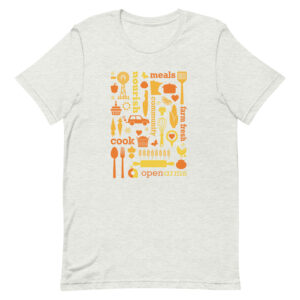 Open Arms Icon Collage Unisex T-Shirt (Light)