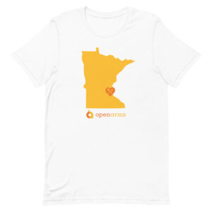 State Of Minnesota Open Arms Unisex T-Shirt (Light)