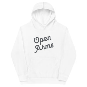 Open Arms Script Kids Freece Hoodie