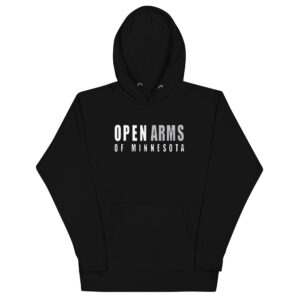 Retro Logo & Ribbon Unisex Hoodie (Dark)