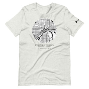 St. Paul Map Unisex T-Shirt Light