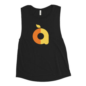 Women's Open Arms Apple Muscle Tank